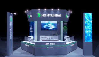 HD현대重, 태국 방산전시회서 수출형 호위함 공개