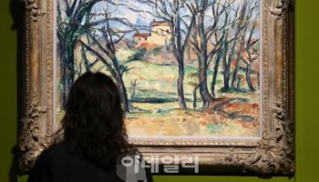 자 드 부팡 근처의 나무와 집들-폴 세잔