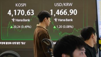 코스피, 외국인 매수세 힘입어 4170.63 상승 마감