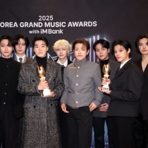 '그랜드 아티스트' 에이티즈 "7주년에 영광스러운 상 감사"[2025 KGMA]