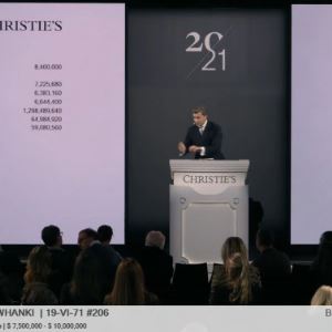 123억원 김환기 '푸른점화'…두 번째로 비싼 그림 됐다 (종합)