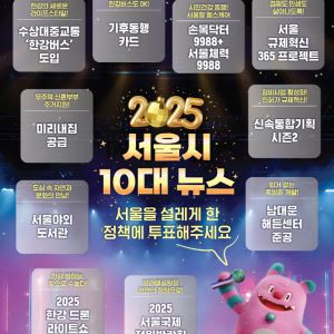 “올해 당신을 가장 설레게 했던 서울시 정책은?”