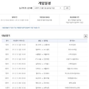‘1등 미적중으로 3억 원 이월’… 농구토토 승5패 43회차 발매 개시