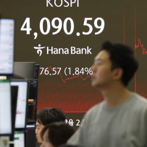 [포토]4,100선 무너진 채 마감한 코스피                                                                                                                                                                   