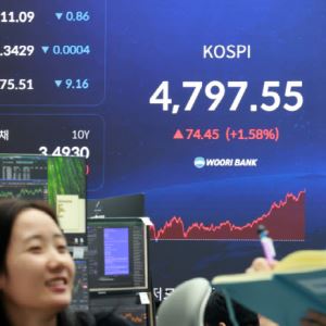 코스피, 4800선 코앞 마감…10거래일 연속 사상 최고치