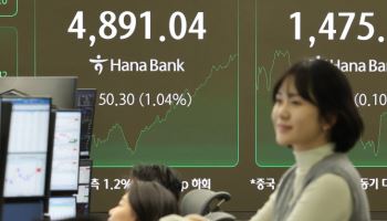코스피, 장중 4900도 넘었다…'오천피'까지 100포인트(상보)