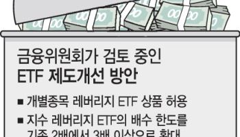 300조 돌파한 ETF 시장, 날개 달까…'고위험 레버리지 ETF' 도입 검토