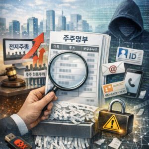 전자주총 확산 속 주주명부 사각지대…“주주 개인정보 노출 취약”