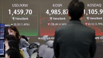 ‘워시 공포’ 덮친 코스피, 5000선 반납…반도체주 직격탄