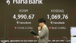 "조정 시작?" 코스피, 5000도 못 지켰다…시총 100위 중 상승 '단 4개'