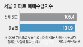 "다주택 압박 통했나" 서울 강남3구 아파트 매물 증가