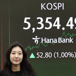 코스피, 1%대 올라 5350선 회복…코스닥은 하락[마감]
