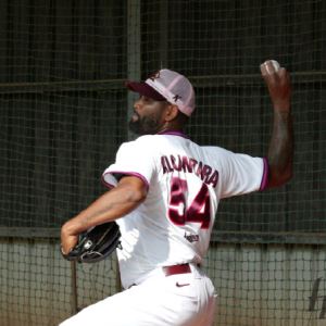 키움 알칸타라, 첫 라이브피칭서 최고 148km..."몸상태 순조로워"