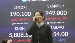 꺾이지 않는 기세 코스피 3.3%만 오르면 '6000피'[마감]