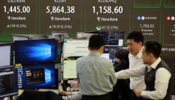 숨고르는 코스피…뉴욕증시 약세에 하락 전환