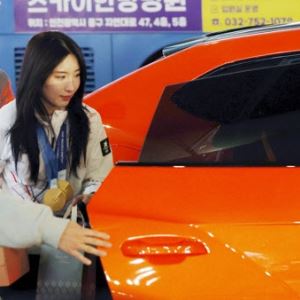 '람보르길리' 김길리, 진짜 람보르기니 슈퍼카 타고 귀가