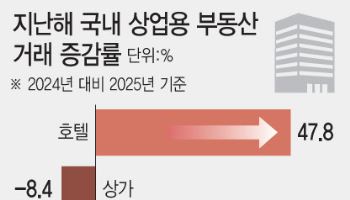 상가 침체 속 호텔만 웃었다…상업용 부동산 희비 극명