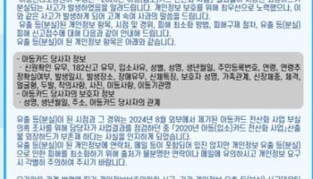 '쿠팡 닮은꼴' 6만건 개인정보 유출, 반년간 침묵한 복지부