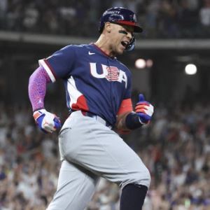 저지, 선제 투런포 신호탄...'호화군단' 미국, 브라질에 15-5 대승...