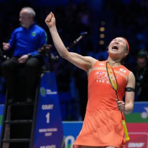 '세계 최강' 안세영, 천위페이도 꺾고 전영오픈 결승 진출…'2연패 보인다'