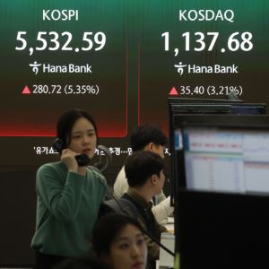 [포토]트럼프 "종전 임박" 코스피-코스닥 동반 상승                                                                                                                                              
