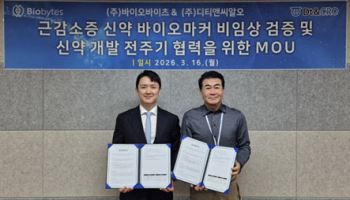 디티앤씨알오, 근감소증 신약개발기업 바이오바이츠 신약개발 전주기 협력