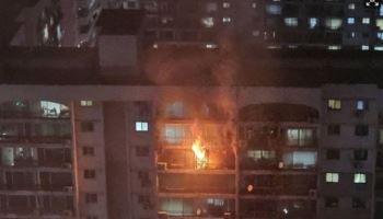 47년된 '송파 장미 아파트' 화재…"스프링클러·안내방송도 없었다"