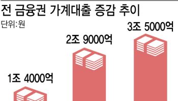 '빚투'에 농협·새마을금고 집단대출까지…가계대출 3.5조 ↑
