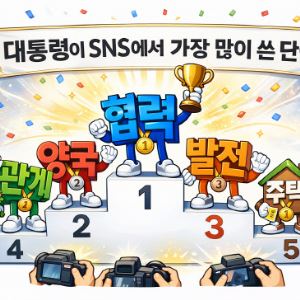 대통령이 SNS에서 가장 많이 쓴 단어는? [김유성의 통캐스트]