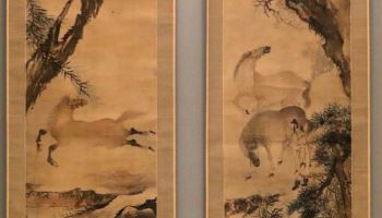 간송미술관, 장승업 팔준도