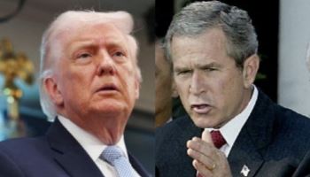 트럼프 지지율 30%대 초반 추락…이라크전 '부시 전철' 밟나