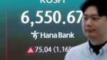 코스피, 1%대 올라 6560선 돌파…장중 최고치 경신