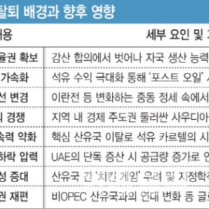 '3위 산유국' UAE, OPEC 탈퇴…깨진 석유 카르텔, 한국엔 기회(종합)