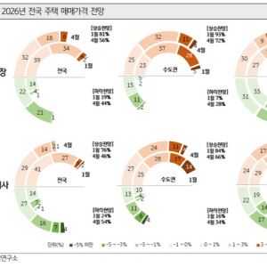 “수도권 주택 매매가격 소폭 상승, 전세는 전국에서 다 오른다”