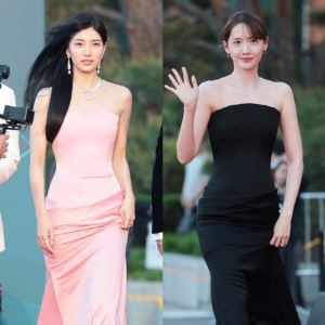 수지·윤아, 같은 드레스 다른 분위기… 아우라가 남다르네