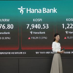 '8000피' 돌파 시도하는 코스피…장중 최고 7999.67