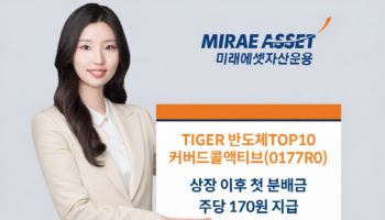 TIGER 반도체TOP10커버드콜액티브, 첫 분배금 170원 지급