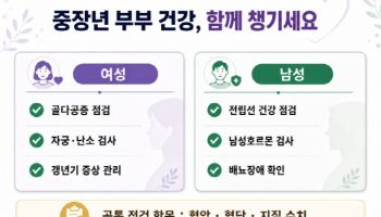 부부의 날, 건강검진으로 배우자와 함께 갱년기 극복하기