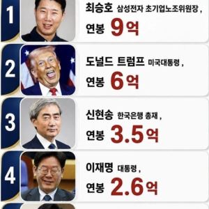 삼전 노조위원장, 연봉 9억?…"트럼프·이재용보다 많다" 깜짝