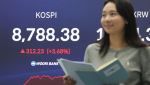 [속보]코스피, 3.68% 오른 8788.38 마감…코스닥은 1050.03