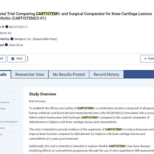 메디포스트 카티스템, 美 3상 1개로 끝낸다…'FDA 단일임상 허용'[only 이데일리]