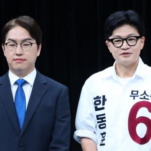 [6월 선거]하정우 42.6%, 한동훈 41.6% 초접전…지상파 3사 출구조사