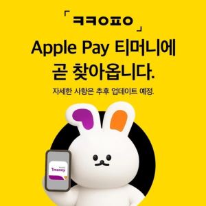 애플페이 티머니, 카카오페이로 충전한다