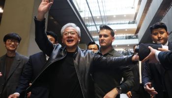 네이버 방문한 젠슨 황 엔비디아 CEO