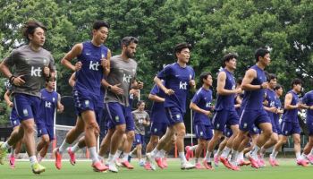 체코전 앞둔 홍명보호, 비공개 훈련... 세트 플레이 집중 단련