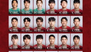 '손흥민 7번·이강인 19번' 홍명보호, 배번 공식 발표[북중미월드컵]