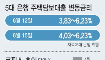 막 내린 주담대 3%시대·코픽스도 상승…영끌·빚투 부담↑(종합)