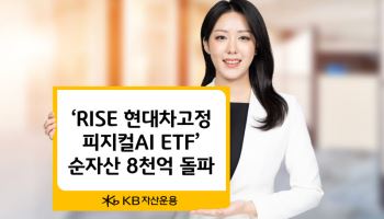 KB운용 ‘RISE 현대차고정피지컬AI ETF’, 순자산 8000억 돌파
