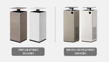 코웨이, 청호나이스에 '공기청정기' 디자인 침해 소송 제기