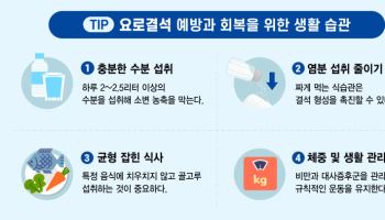 땀 많이 흘리는 여름철, 소변 농축돼 요로결석 위험 증가
